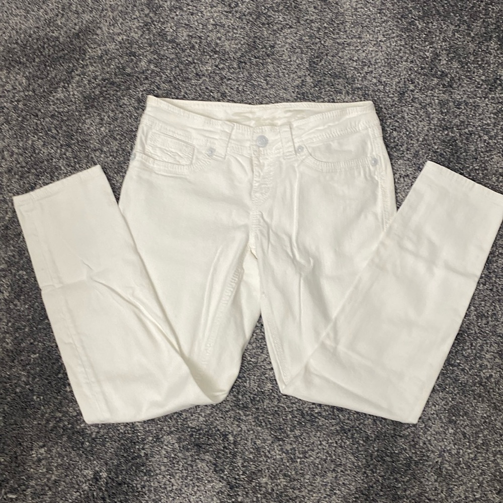 Seven7 White Skinny Jeans Size 8